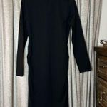 Old Navy  Maternity Black Long Sleeve Bodycon Fitted Midi Dress Size Large Photo 8