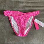 Lilly Pulitzer NWT  bikini Trey bottom Aura pink check you out size 12 Photo 1