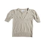 Ba&sh  Mathis Short Sleeve Wool Sweater in Beige Size: XS Photo 1