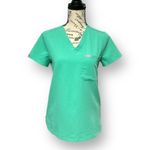 FIGS  Technical Collection Green Stretch Scrub Top Medical Uniform Work Size XXS Photo 2