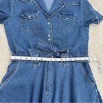 Desert Diva by Sherry Holt Vintage 90s Cotton Denim Maxi Dress Belted Western M Blue Size M Photo 10