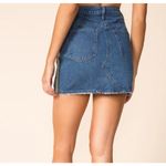 superdown Marianna Side Stripe Denim Skirt Blue Women's Size Medium Photo 1