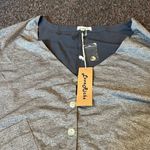 Love Riche NWT  torey cardigan top silver Photo 3