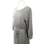 Popsugar Gray Cotton Blend Mini Dress Drawstring Waist Stretchy Casual Lounge M Photo 4