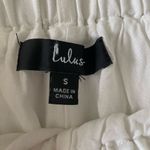 Lulus  Jemima White Paper Bag Waist Shorts Photo 4