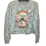 Star Wars Mandalorian the Child Baby Yoda Starry Night Tie Dye Long Sleeve Small Photo 0
