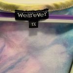 Wearever Tie Dyed Tunic Tank with Gathered Drawstring Front Size 1X EUC Photo 8
