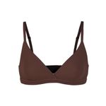 SKIMS  Fits Everybody Crossover Bralette‎ cocoa size L NWT Photo 5
