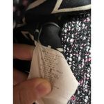 Armani Collezioni Black Pink Tweed Peplum Ruffle Hem Button Front Jacket 10 Photo 2