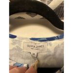 NWT Olivia James The Label Margot Dress In Blue Tonal Roses Size Medium Photo 1