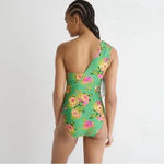 J.Crew Rose Garden Ruched One Shoulder One Piece Swimsuit Plus Size 22 NWT Photo 2