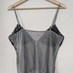 Frederick's of Hollywood Lace Chiffon Cami V-Neck Crop Top Womens Size L Photo 2