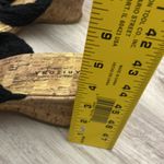 Arizona Jeans Arizona Jean Company Black Crochet Strap Cork Wedge Sandals Size 8 Photo 10