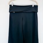 Under Armour Y2K  Foldover Low‎ Rise Flare Pants Black Size M Stretch Activewear Photo 1