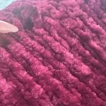 Almost Famous Burgundy Chenille Hoodie Sweater XL Photo 2