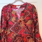 Jude Connally Jude Cloth Dress Sz LG Pink & Brown Floral Career Church Dressy Photo 2