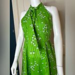 Vintage 70’s Lanz Original Maxi Dress, Kelly Green & White, Vintage Sz 13 Photo 3