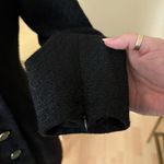 POMANDER PLACE NEW Black Tweed Retro Winslet Green Button Mini Dress Size Medium Photo 5