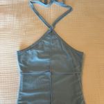 Princess Polly Blue Bodycon Halter Dress Photo 0