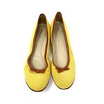 Brooks Brothers  Women´s Size 12‎ Ballerina Flats Dress Shoes Yellow Brown Bow Photo 1