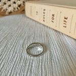 Crushed Turquoise Heart ‘89 Silver Ring Vintage “Jolene” Minimal Western Blue Jewelry Photo 8