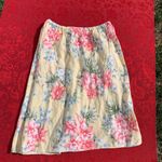 Jones New York Jones‎ New York Sport  Floral Print Skirt Easter Spring SIZE 6 Yellow Linen Photo 0