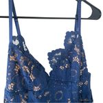 For Love & Lemons  NEW Gianna Blue Lace Midi Dress Photo 4