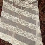 Victoria's Secret Victoria Secret Sheer Lace Nightie Top White size L Photo 4