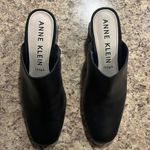 Anne Klein Black faux Leather Slip On Wedges Photo 3