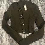 Pretty Little Thing Manning Cartell Black Cut Out Long Sleeve Knit by  Photo 0