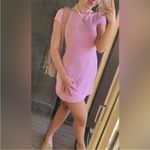 Free People  Beach Rosalia Low Back Mini Dress in Pink Chalk Size Large Photo 6