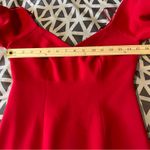 Cinq a Sept Marta Carmine Off The Shoulders Midi Dress Ruffle Hem NWT Size 2 Red Photo 13