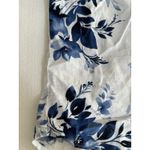 Ellen Tracy  Linen Blend Floral Beachy Lounge Comfort Sleeveless Blouse‎ Medium Photo 5