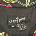 Vintage Carole Little 100% silk quilted floral jacket Size M Black Size M Photo 1