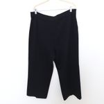 St. John Collection Pants Size 14 Black Santana Knit Cropped Minimal Quiet Luxe Photo 6