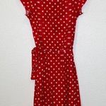Vintage MSII Petites Polka Dot Red & White Mini Dress Short Sleeve EUC Sz 6P Photo 0