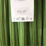 ZARA NWT  Green Maxi Pleated Skirt, Size XS/S Photo 6
