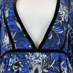 Jaase NWT  Blue Floral Long Sleeve Tiered Boho Jessie Dress Size LARGE‎ Photo 6