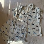 Women’s Animal Print Pajama Set White Photo 0