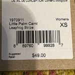 prAna $49‎  Women's Little Palm Cami Leapfrog Stripe Gold Cotton Top NWT Size XS Photo 7