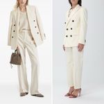 Isabel Marant  Cotton Wool Blend Blazer Jacket in Ivory Size 42 (XL US) Photo 2