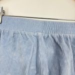 Aerie Groove-On Velour High Waisted Flare Pant Ribbed Pull On Monaco Blue Size M Photo 4