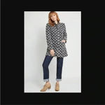 Modcloth  Salient Style Wool Coat Polkadot Gray Sz XS Photo 1