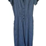Lacausa  Pinstripe Jumpsuit Size Small NWT Photo 0