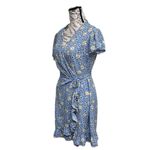 Primark Ditzy Floral Ruffle Wrap Mini Dress Cottegecore Coquette Beach Coastal 8 Photo 3