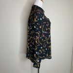 Apt. 9  Blouse Equestrian Motif Belt Chain Watch Sunglasses Sz Medium Photo 3