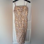 Trixxi Francesca’s NEW Brooke Floral Bow Back Midi Dress Style 26EA17VJYI Small Photo 2