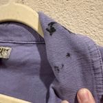 One World Ombre Denim Cropped Jacket Purple Blue Short Sleeve Women's 2X Photo 3