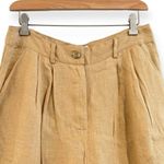 Anthropologie Faithfull The Brand Circa Wide Leg High Rise Linen Pants Honey NEW Photo 7