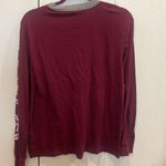 PINK - Victoria's Secret PINK maroon long sleeve tee womens size L Photo 6